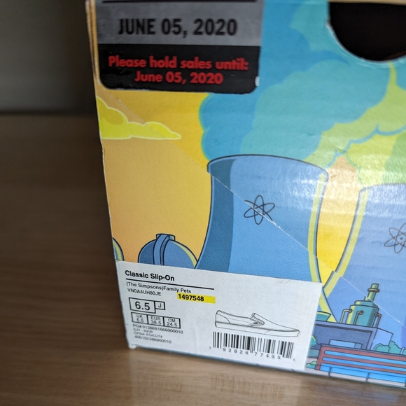 Vans Junior Classic Slip-On The Simpsons Family Pets Sneakers Size 6.5 J - Picture 15 of 17